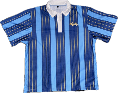 90s Polo - Blue & Gold - Boxy Fit